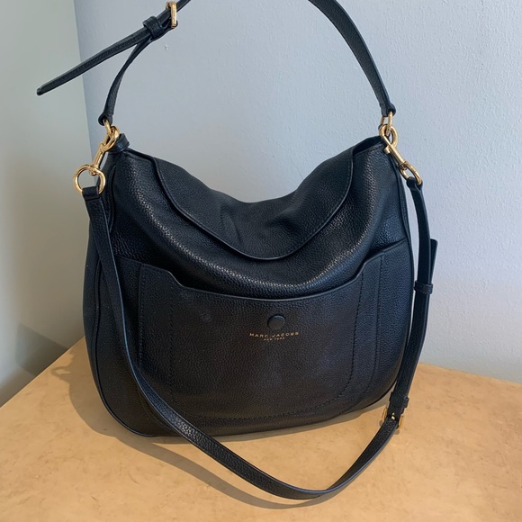 Marc Jacobs black leather shoulder / crossbody bag - Picture 2 of 11